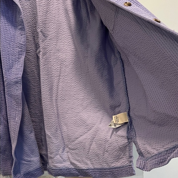 L.L. Bean Purple Corduroy Shirt Jacket - Picture 7 of 10